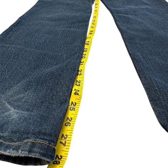 Cat & Jack Dark Blue Bootcut Jeans Boys 16 with Adjustable Waist - Picture 3 of 5